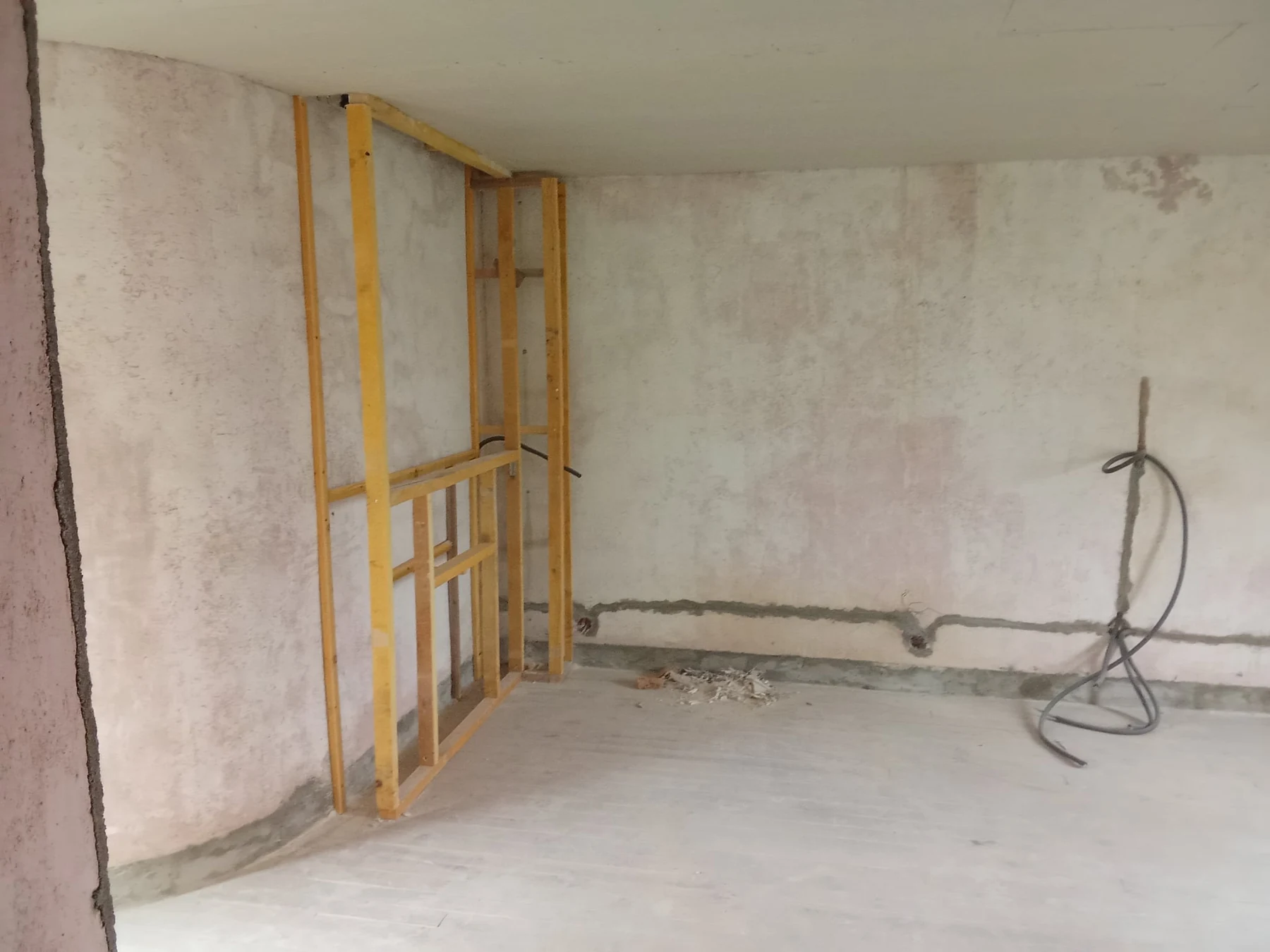 Espace avant aménagement intérieur